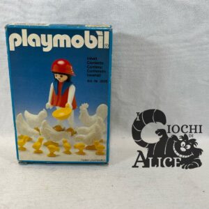 PLAYMOBIL Set 3595 Farmer's Wife And Chickens VINTAGE 1984 NEW Nuovo