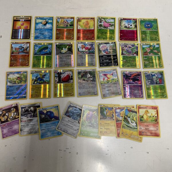 POKEMON Nintendo LOT 400 carte vintage + foil brillanti Pikachu Charizard Mew C - immagine 7