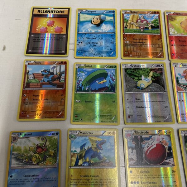 POKEMON Nintendo LOT 400 carte vintage + foil brillanti Pikachu Charizard Mew C - immagine 8