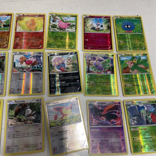 POKEMON Nintendo LOT 400 carte vintage + foil brillanti Pikachu Charizard Mew C - immagine 9