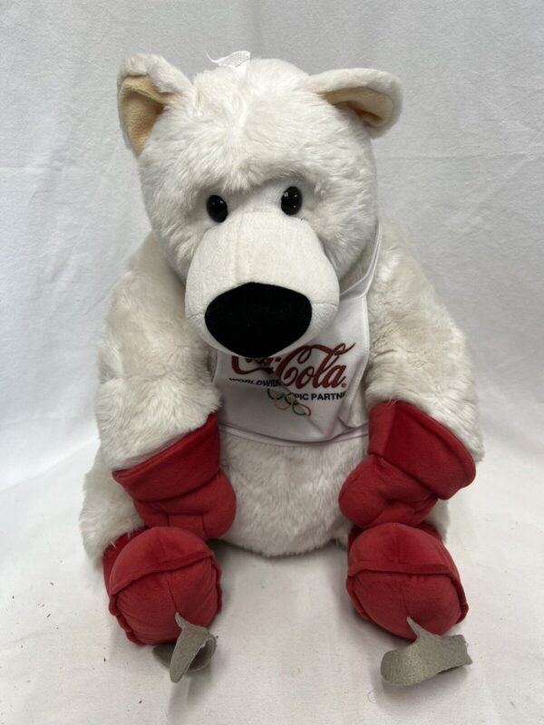 Peluche Orso Polare Coca Cola Worlwide Olympic Partner - immagine 3