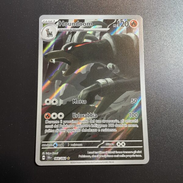 Pokemon Nintendo Houndoom 066 Shouded Fable Illustration ITA - NM - tcg - immagine 3