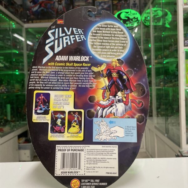 TOY BIZ Marvel Silver Surfer - ADAM WARLOCK- Space Racers NUOVO - immagine 6