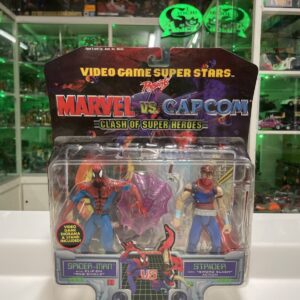 Toy Biz - 1998 - Marvel Vs Capcom- Spider-man E Strider  - Nuovo Sealed