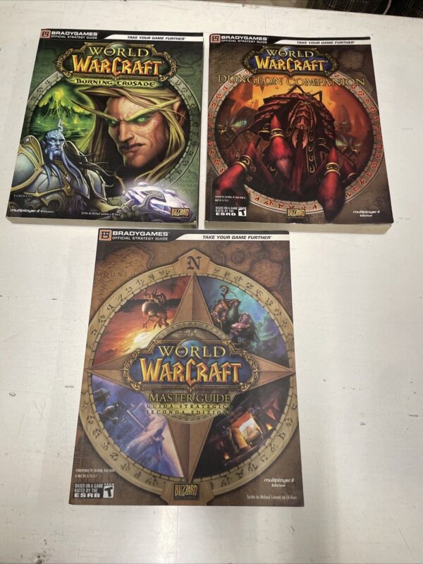 WORLD OF WARCRAFT MASTER GUIDE  set di 3 lotto - ITALIANO