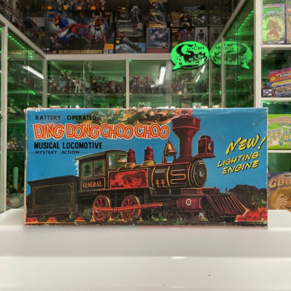 Yonezawa  Tin Toy 1960's -Japan Ding Dong Choo Choo Musical Locomotive