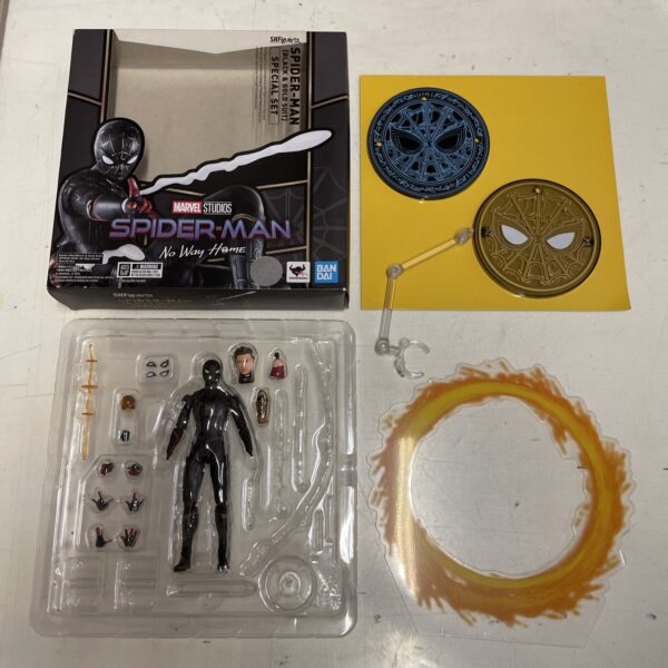 Bandai S.H.Figuarts No Way Home - Spider-Man Black -  16 cm SHFiguarts ORIGINALE - immagine 6
