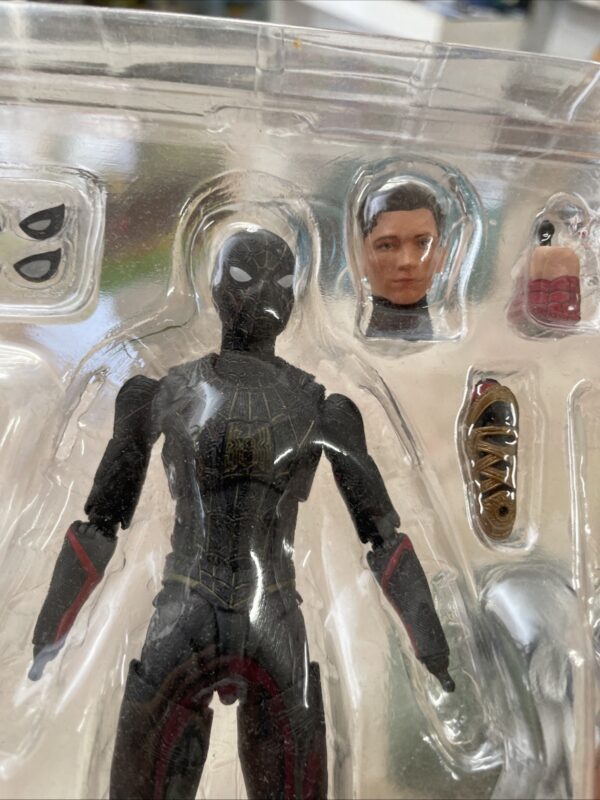 Bandai S.H.Figuarts No Way Home - Spider-Man Black -  16 cm SHFiguarts ORIGINALE - immagine 10