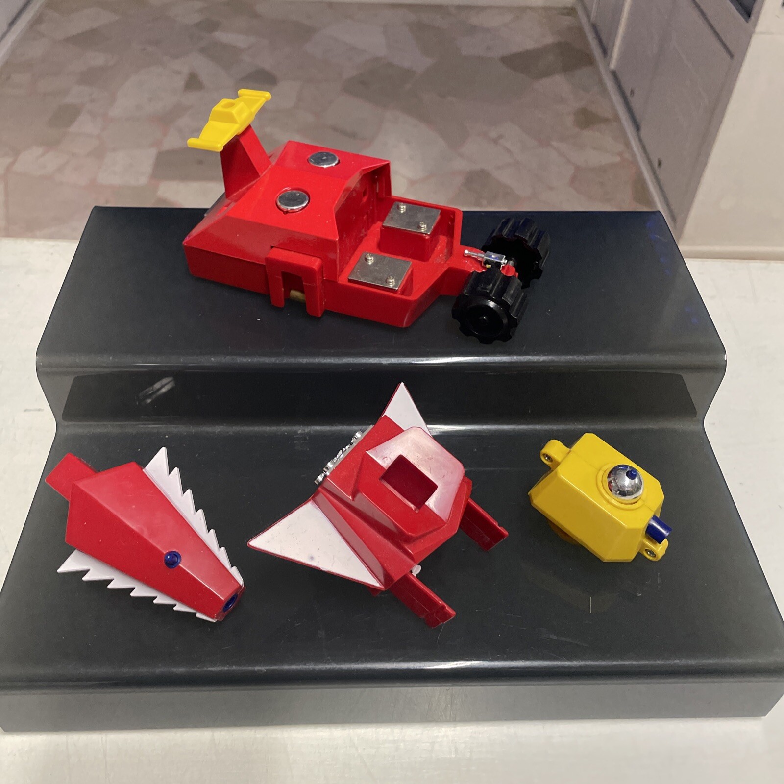 Bullmark Daibaron Set Dx Gasshin Chogokin Tokusatsu Vintage con Box 1980s Jap - immagine 16