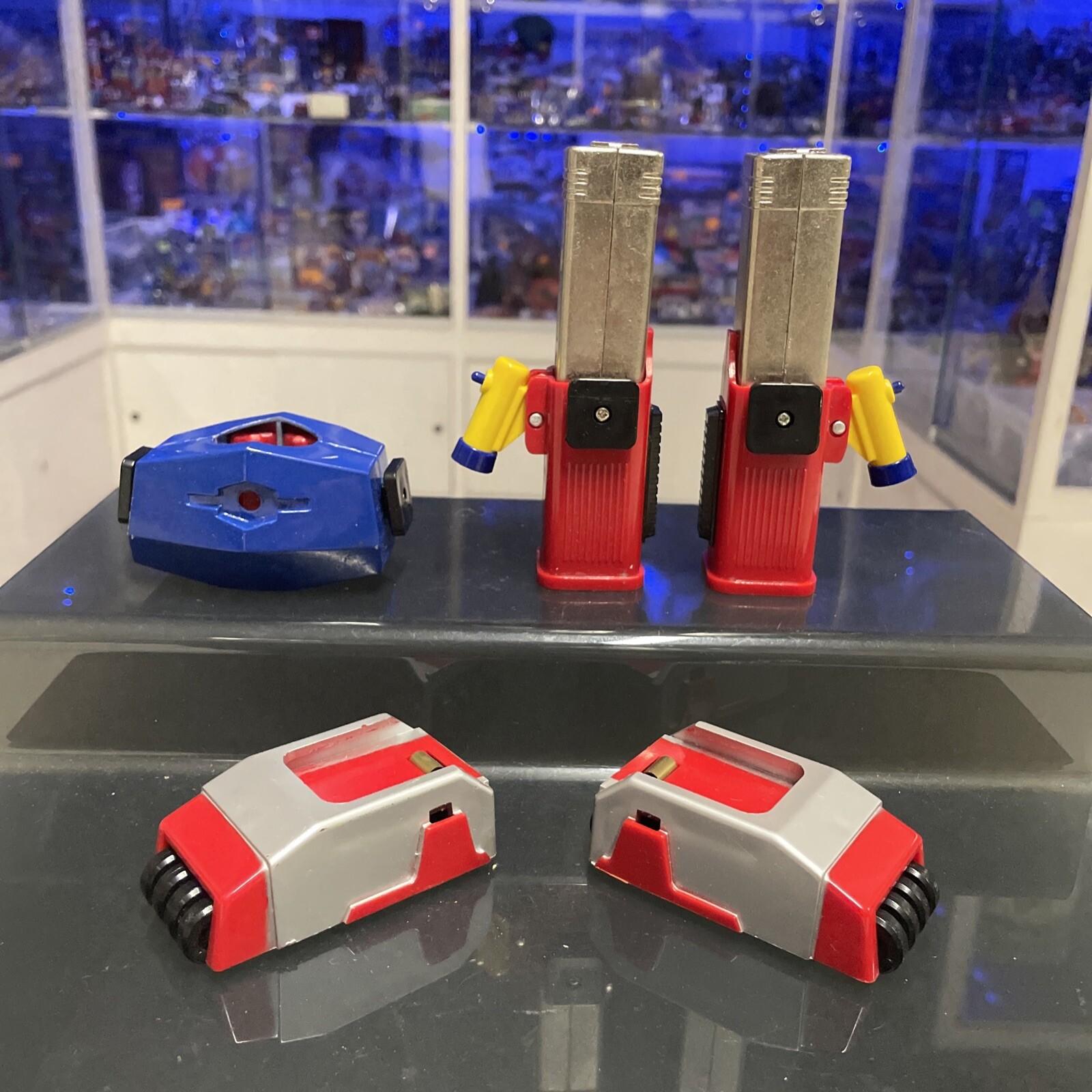 Bullmark Daibaron Set Dx Gasshin Chogokin Tokusatsu Vintage con Box 1980s Jap - immagine 18