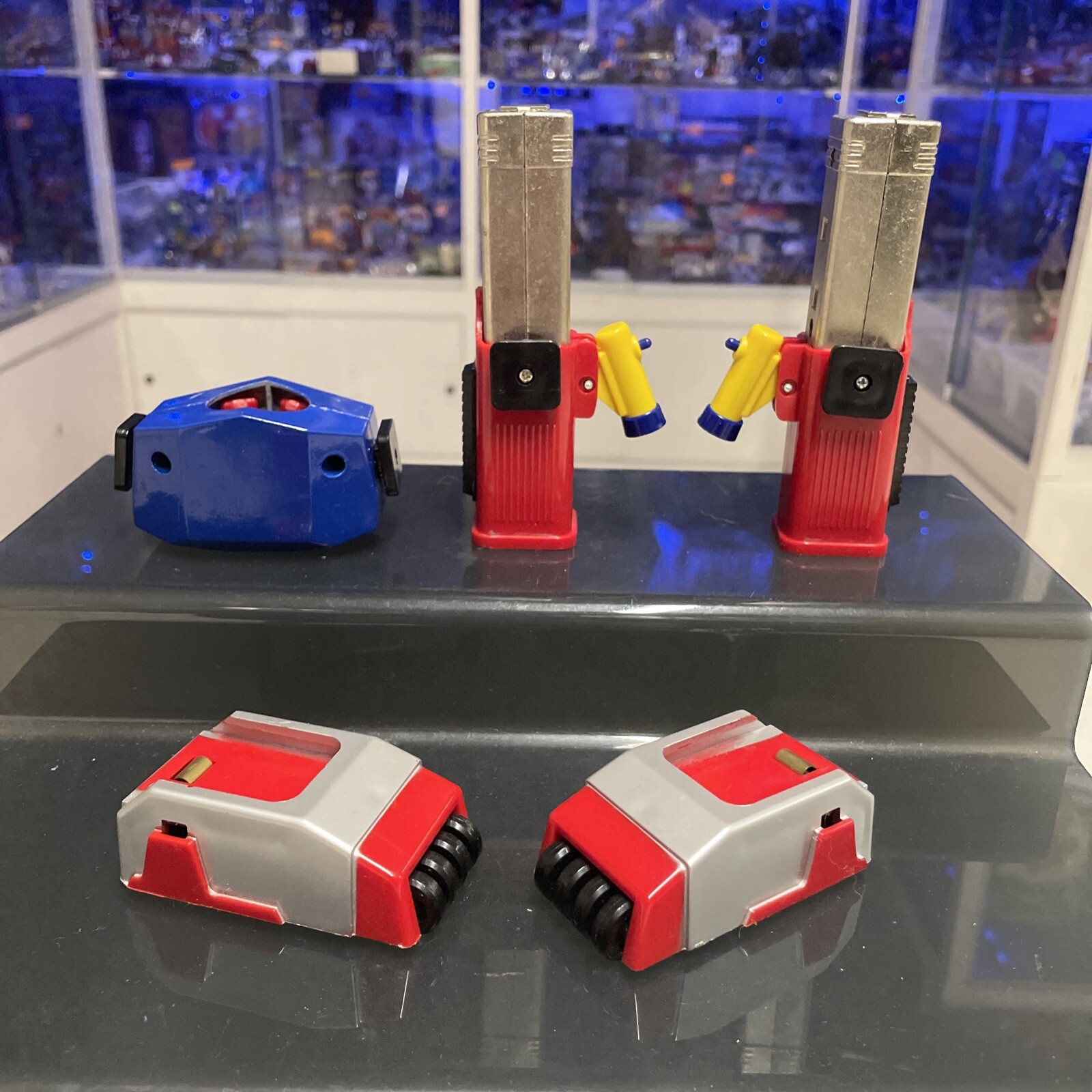 Bullmark Daibaron Set Dx Gasshin Chogokin Tokusatsu Vintage con Box 1980s Jap - immagine 19