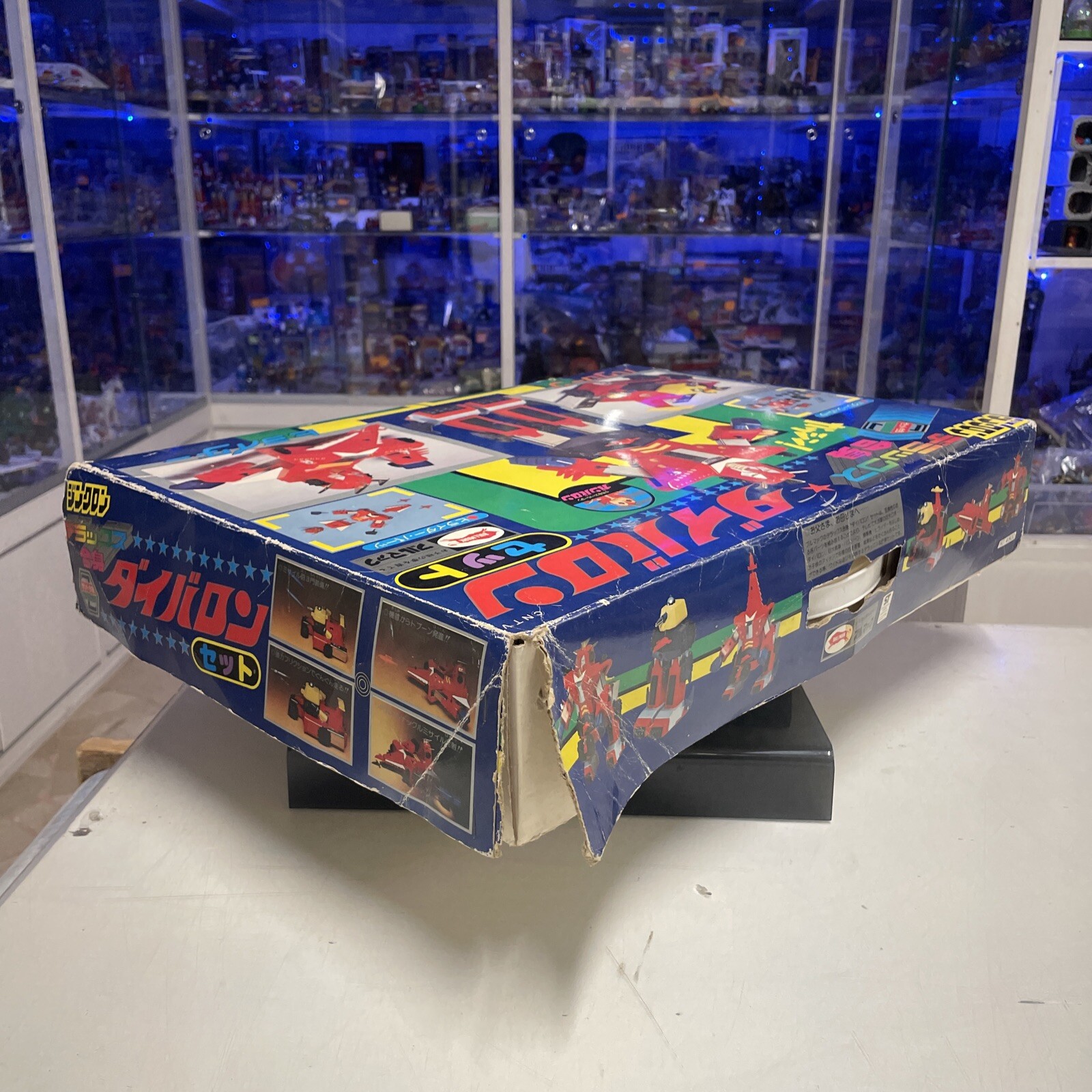 Bullmark Daibaron Set Dx Gasshin Chogokin Tokusatsu Vintage con Box 1980s Jap - immagine 4