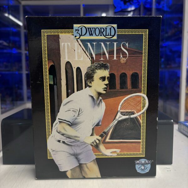 Commodore C64 3d World Tennis SIMULMONDO Commodore Cassette Box