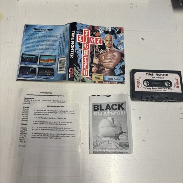 Commodore C64 TIME FIGHTER Commodore Cassette - POSTER rare - immagine 7