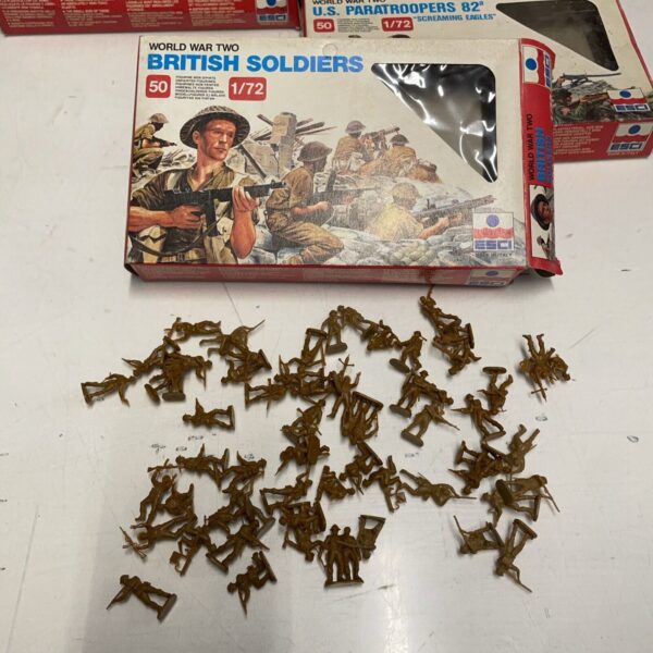 ESCI WORLD WAR TWO Japanese British French Russes U.s. Allemands SOLDATINI 1/72 - immagine 6