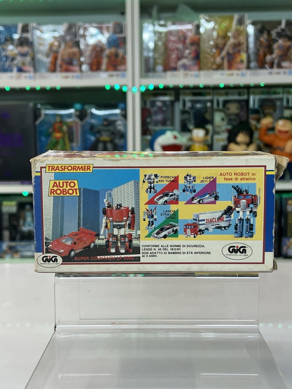 Gig Takara Diaclone Trasformer Auto Robot Lamborghini Super Countach LP 500s - immagine 5