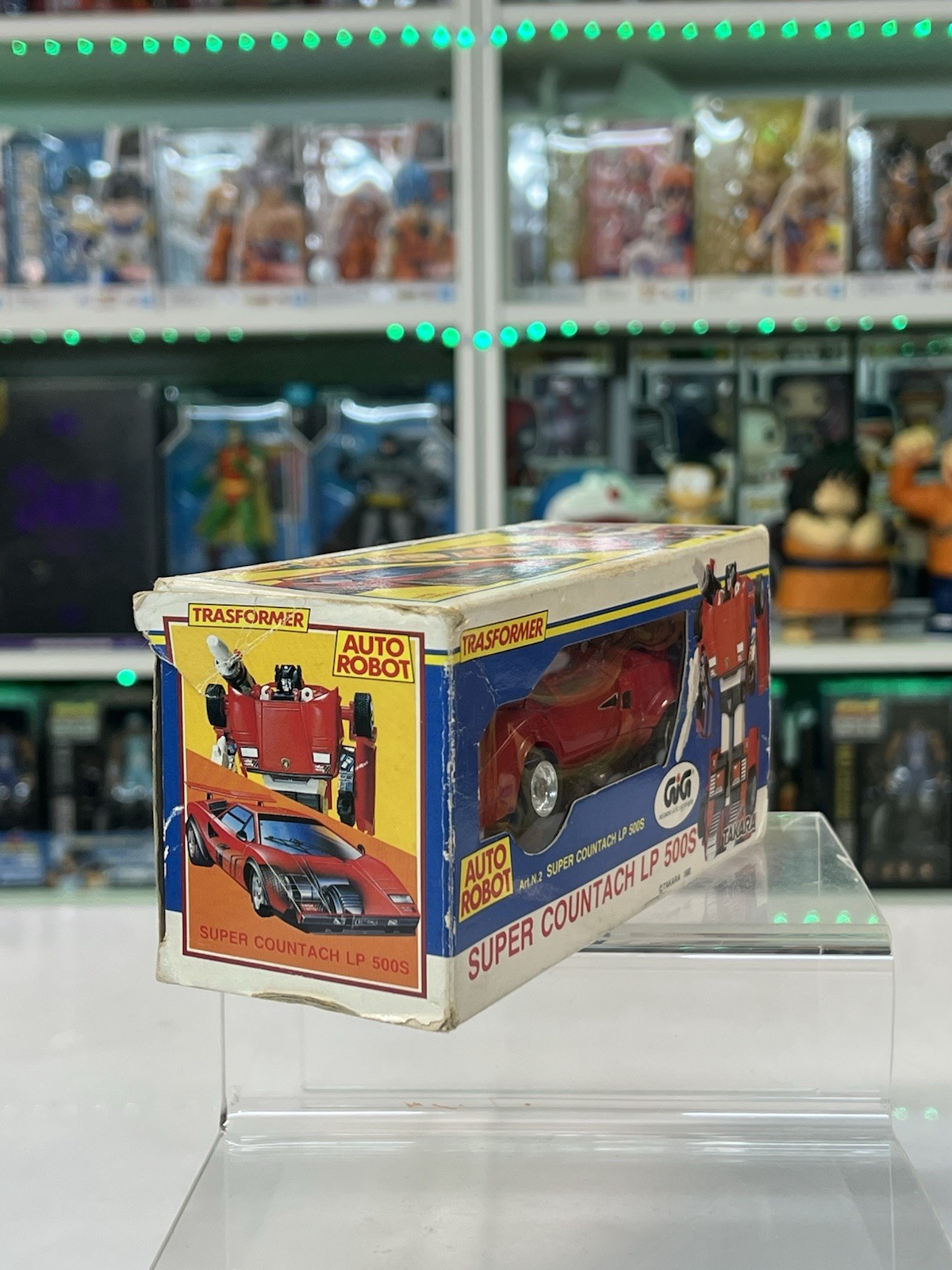 Gig Takara Diaclone Trasformer Auto Robot Lamborghini Super Countach LP 500s - immagine 7