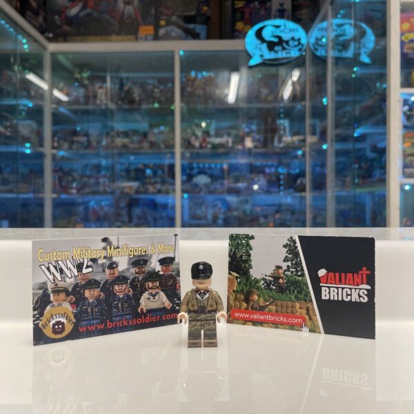 Lego VALIANT BRICKS Minifigure - Carrista Tank Pilot SS -  Military WWII