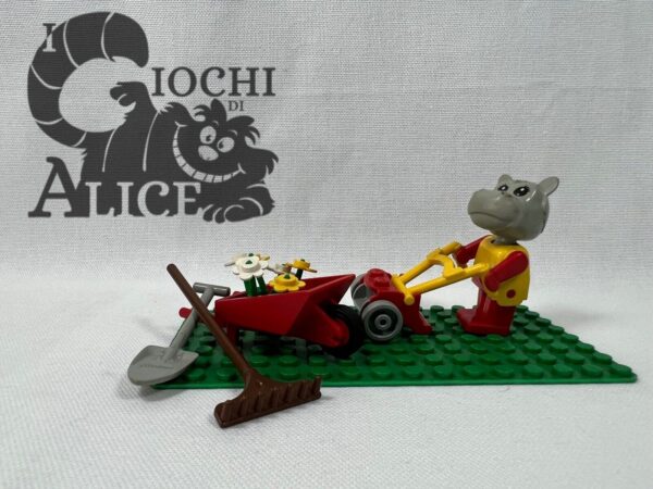 Lego serie Fabuland set 3787 Hannah Hippopotamus Gardener