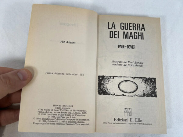Librogame - Oberon 4 - La Guerra Dei Maghi - Joe Dever EL 1989 Prima Ristampa - immagine 7