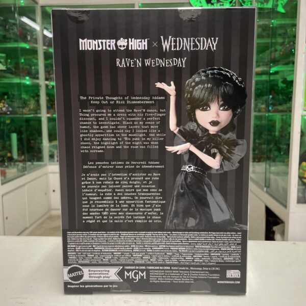 MATTEL Monster High - WEDNESDAY - Rave'n Wednesday  - DA ITALIA - immagine 5