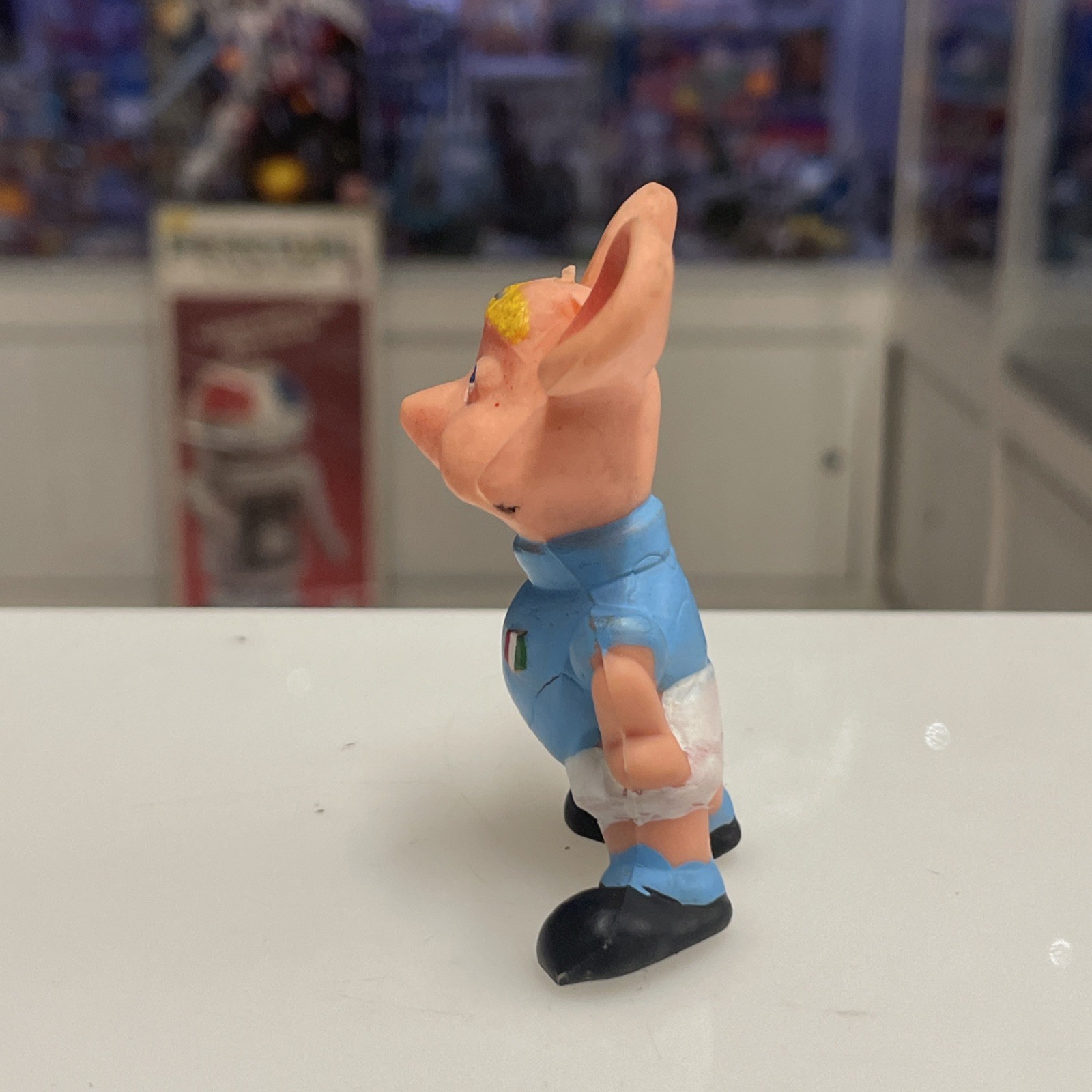 Maria Perego TOPO GIGIO Italia Calcio Maglia sportiva Gomma Vintage - immagine 4