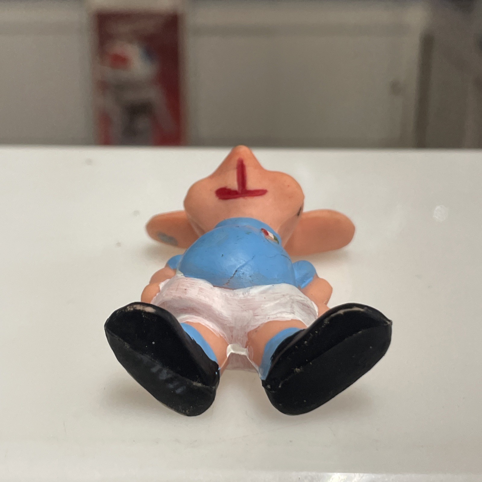 Maria Perego TOPO GIGIO Italia Calcio Maglia sportiva Gomma Vintage - immagine 7