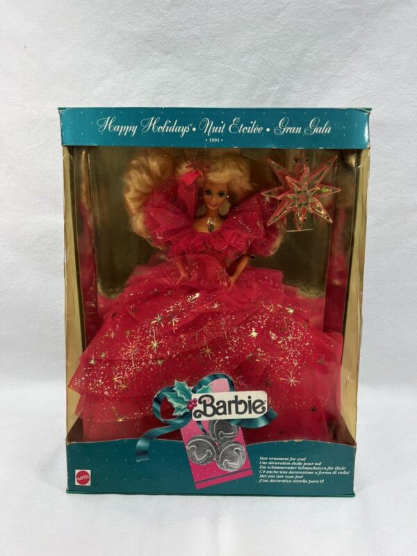 Mattel Barbie vintage 1991 Holiday Festa Di Stelle Special Edition Gran Gala - immagine 3