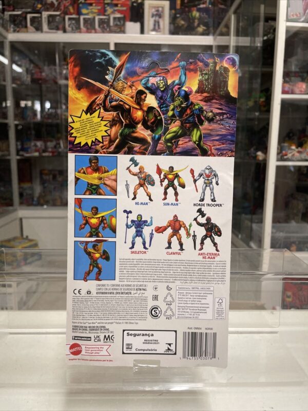 Mattel Masters Of The Universe Origins SUN-MAN + comic Mattel 2020 MOTU - immagine 3