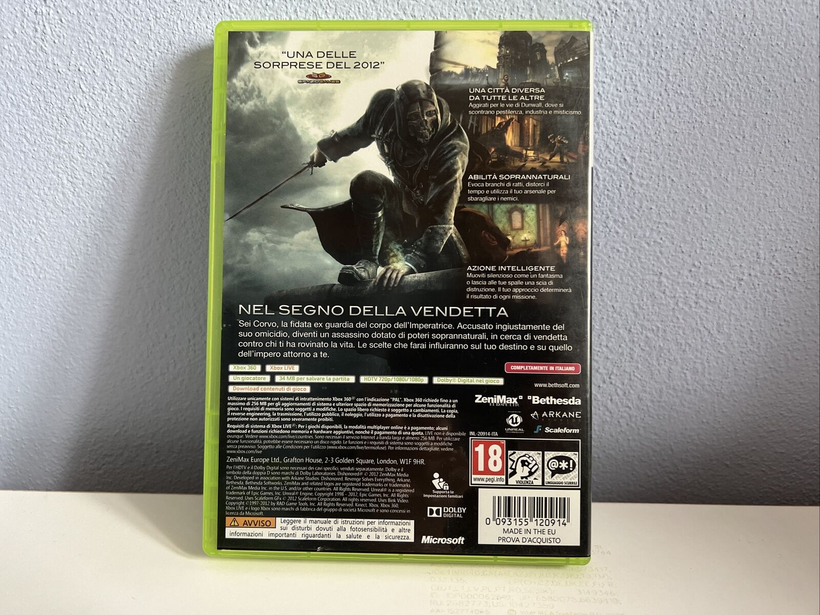 Microsoft-Xbox-360-Videogioco-Dishonored-Pal-Ita-133932470623-3