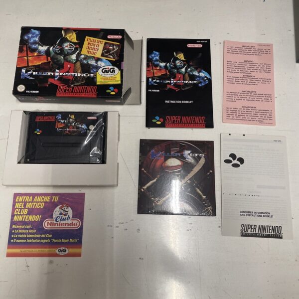 Nintendo KILLER INSTINCT PAL GIG ITA SUPER NINTENDO SNES  Completo cd sigillato - immagine 8