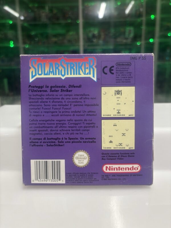 Nintendo SOLAR STRIKER Game Boy MATTEL Pal ita RARE - immagine 3