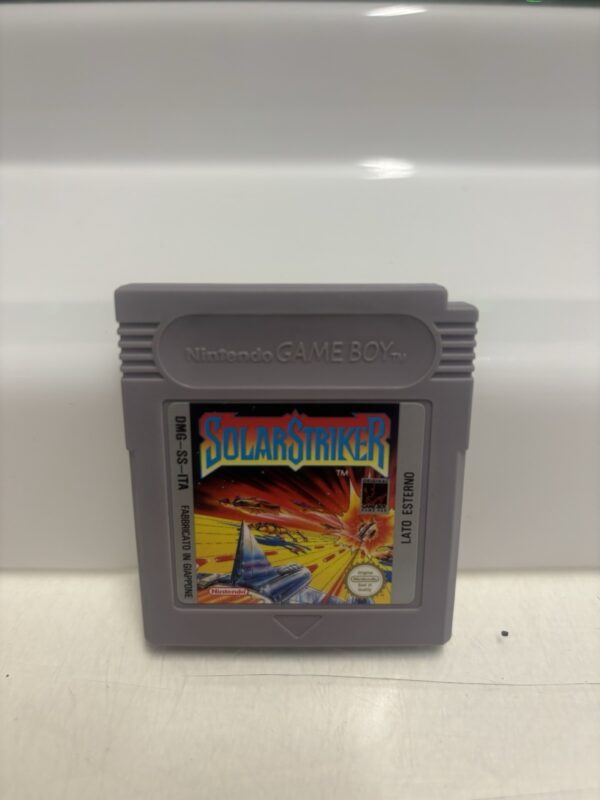 Nintendo SOLAR STRIKER Game Boy MATTEL Pal ita RARE - immagine 9