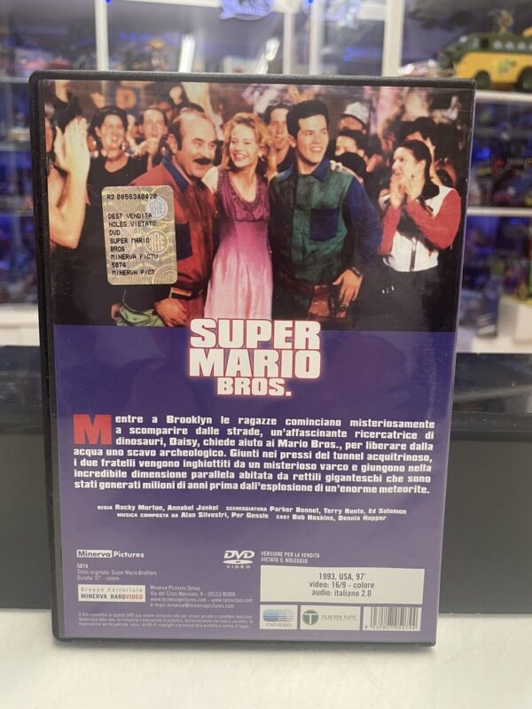 Nintendo Super Mario Bros DVD Movie Minevra Pictures Edizione RARA! - immagine 3