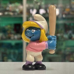 Peyo PUFFI Schlumpf Smurfs - Puffetta Baseball - RARA Ottima