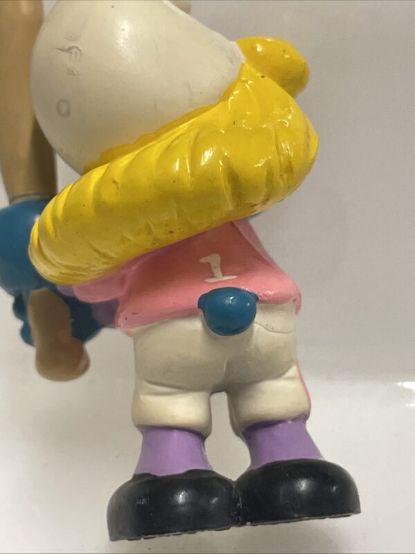 Peyo PUFFI Schlumpf Smurfs - Puffetta Baseball - RARA Ottima - immagine 6