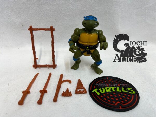Playmates TMNT 1988 Leonardo ( Testa Morbida) + Basetta 3D