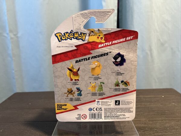 Pokemon Battle Feature Figures Tri Set Pikachu Wynaut Leafeon - immagine 3