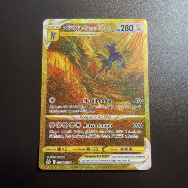 Pokemon DIALGA Originale V Astro # GG 58 Crown Zenith Rara Secret ITA - NM - tcg - immagine 3