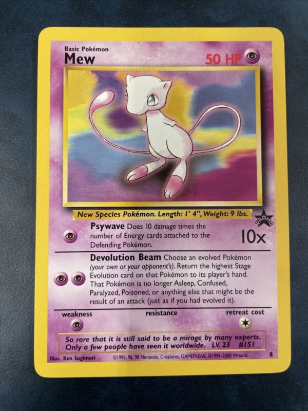 Pokemon Nintendo Black Star Promo Mew 8  EX Eng Pokémon - immagine 3