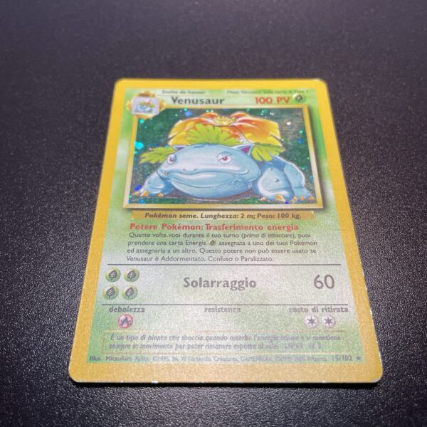 Pokemon Nintendo  Venusaur 15/102 Set Base Rara Holo ITA - VG / EX- tcg - immagine 6