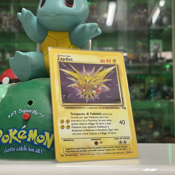 Pokemon Nintendo  Zapdos  15/62 Set Fossil Rara Holo ITA - VG - tcg