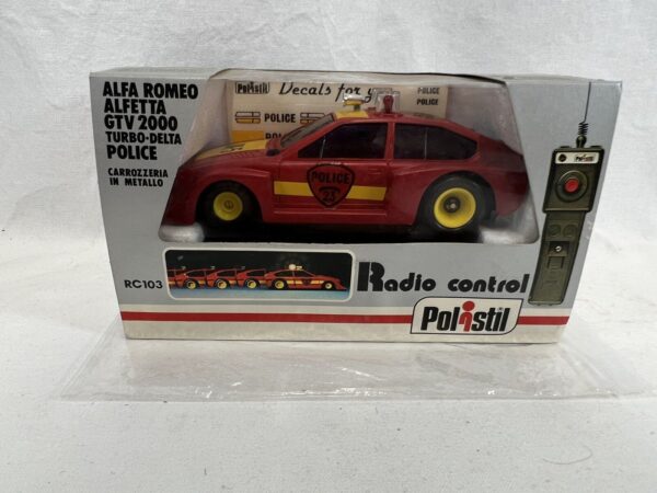 Polistil Alfa Romeo Allerta Fata 2000 Turbo Delta Police Radio Control New - immagine 3