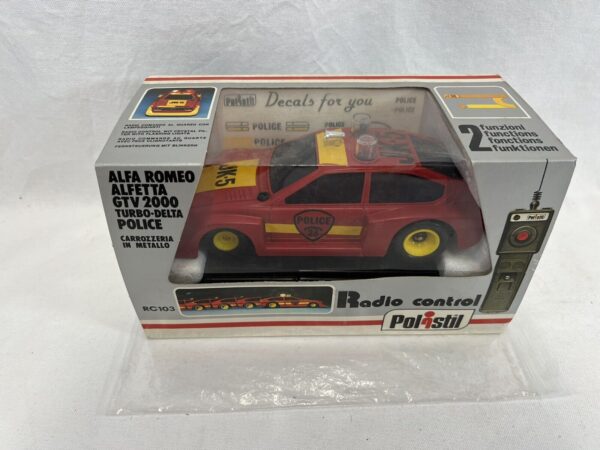 Polistil Alfa Romeo Allerta Fata 2000 Turbo Delta Police Radio Control New - immagine 4