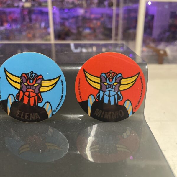 Adesivo sticker vintage GOLDRAKE Grendizer RAI con Nome - immagine 11