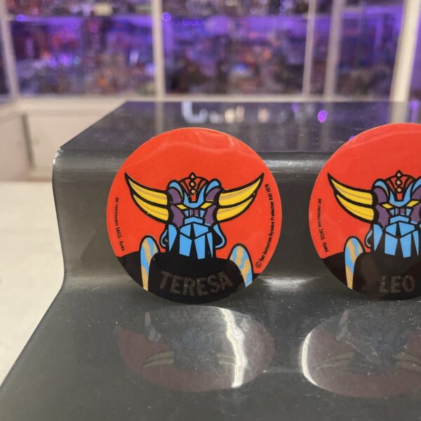 Adesivo sticker vintage GOLDRAKE Grendizer RAI con Nome - immagine 7