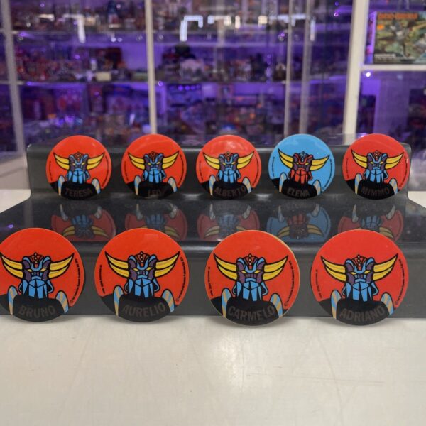 Adesivo sticker vintage GOLDRAKE Grendizer RAI con Nome