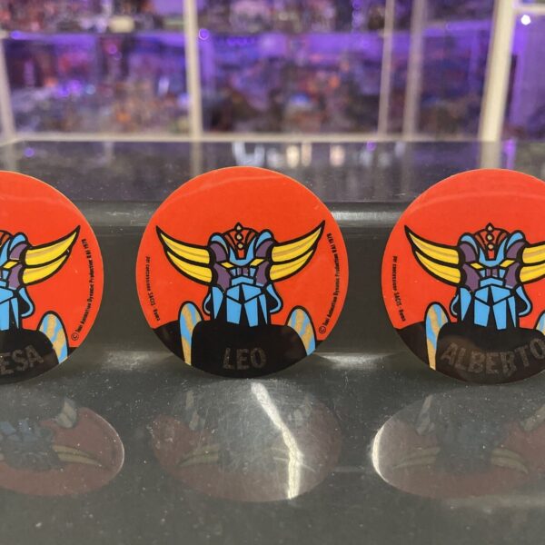Adesivo sticker vintage GOLDRAKE Grendizer RAI con Nome - immagine 8