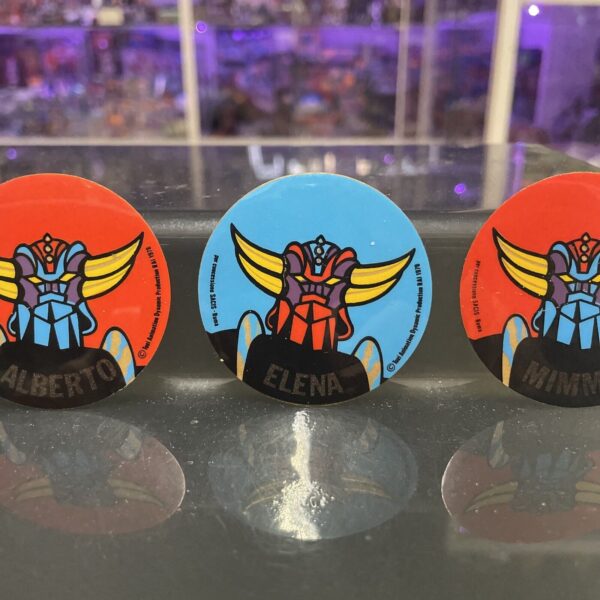 Adesivo sticker vintage GOLDRAKE Grendizer RAI con Nome - immagine 10