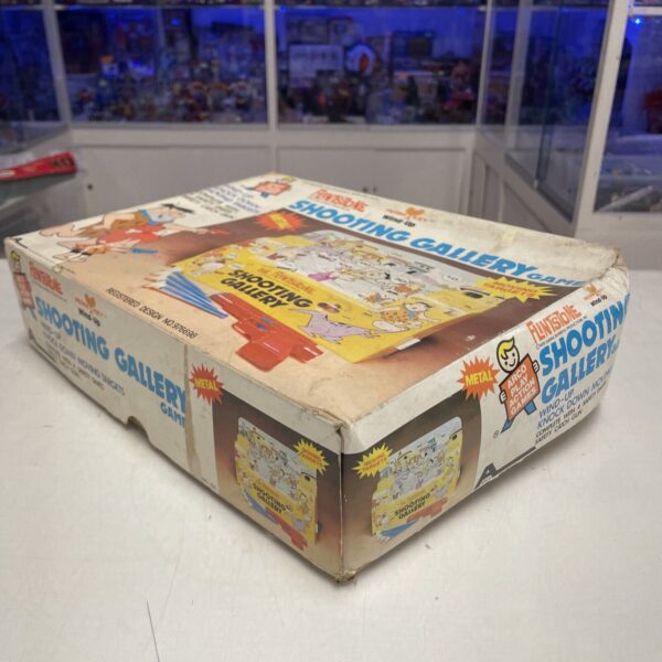 Arco FLINSTONES shooting Gallery game TIN TOYS Vintage Wind Up - immagine 3